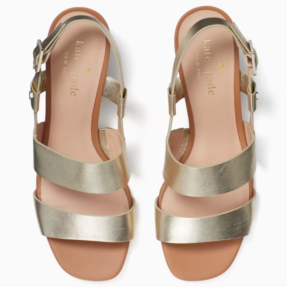 Kate Spade Gold Puglia Sandals - Picture 4 of 8